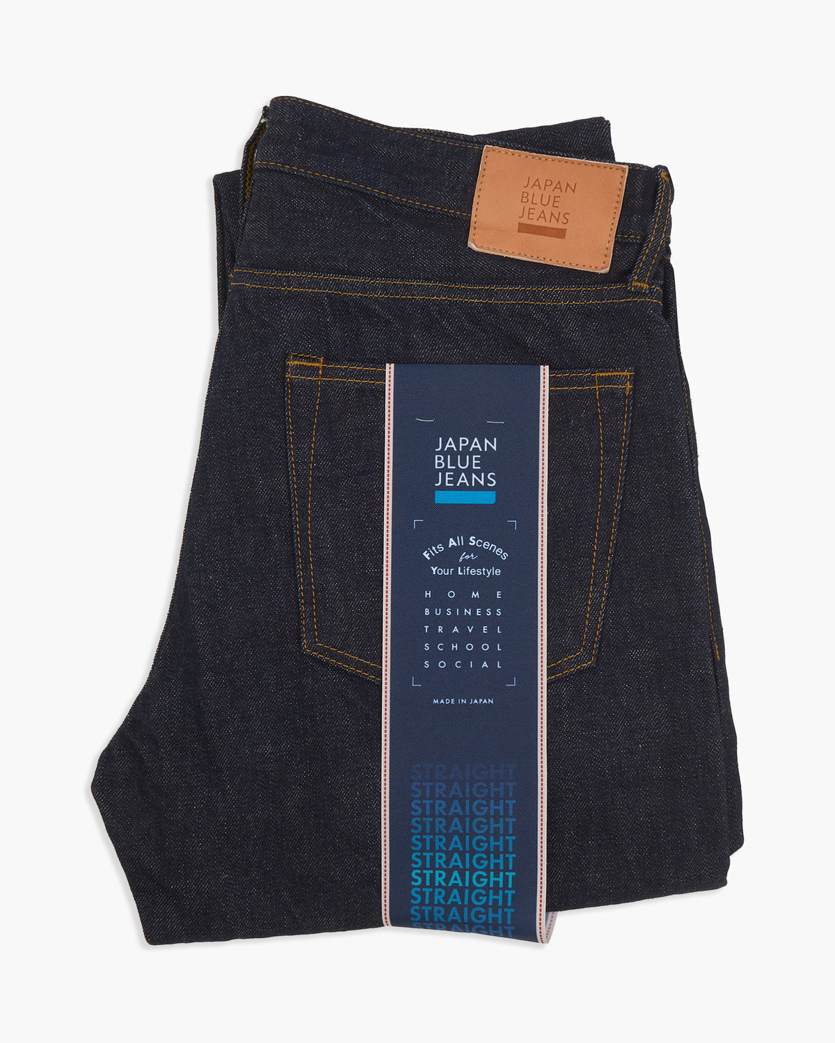 Japan Blue Jeans J304 Straight Fit 12.5oz African Cotton Selvedge Mens Jeans - Indigo | Japan Blue Jeans Jeans | JEANSTORE