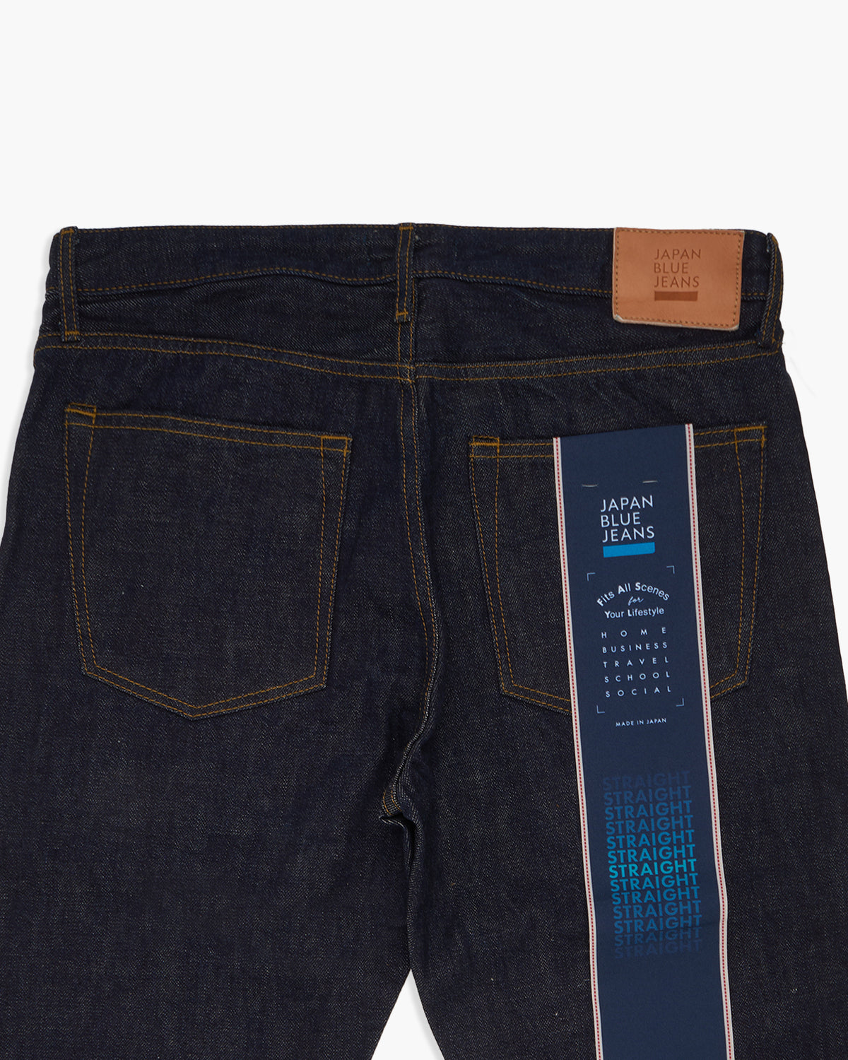 Japan Blue Jeans J304 Straight Fit 12.5oz African Cotton Selvedge Mens Jeans - Indigo | Japan Blue Jeans Jeans | JEANSTORE