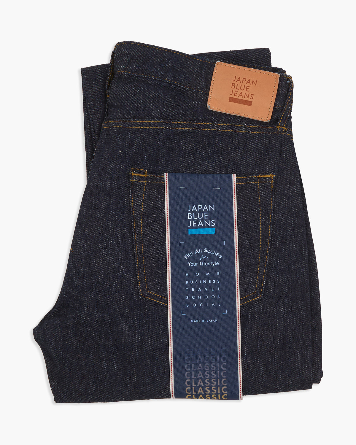 Japan Blue Jeans J404 Classic Straight 12.5oz African Cotton Selvedge Mens Jeans - Indigo | Japan Blue Jeans Jeans | JEANSTORE