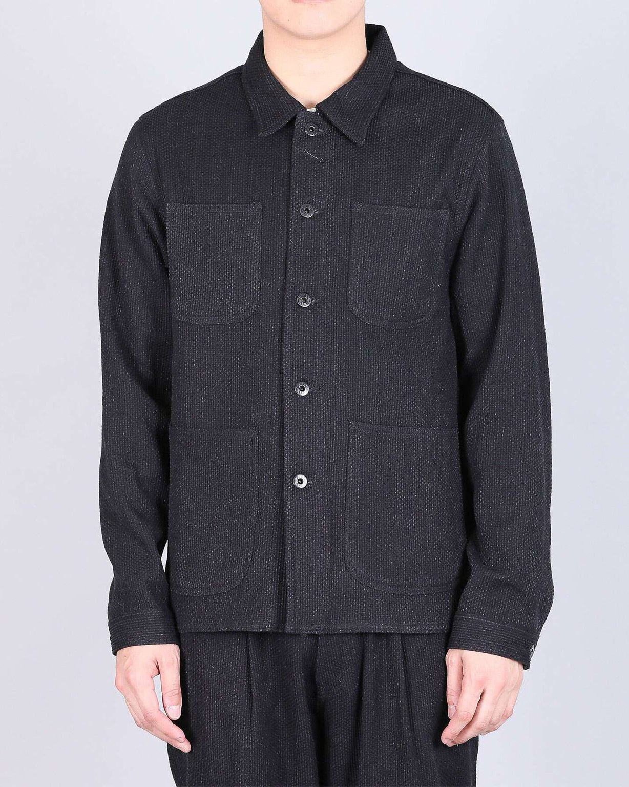 Japan Blue Jeans JBOT1324 Sashiko Coverall Jacket - Black