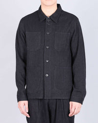 Japan Blue Jeans JBOT1324 Sashiko Coverall Jacket - Black