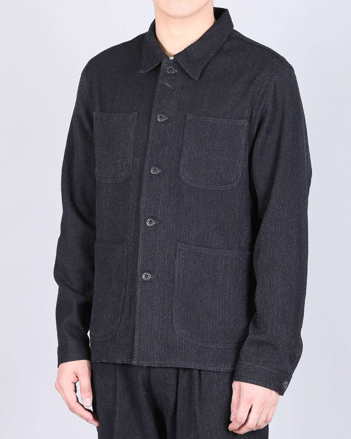 Japan Blue Jeans JBOT1324 Sashiko Coverall Jacket - Black