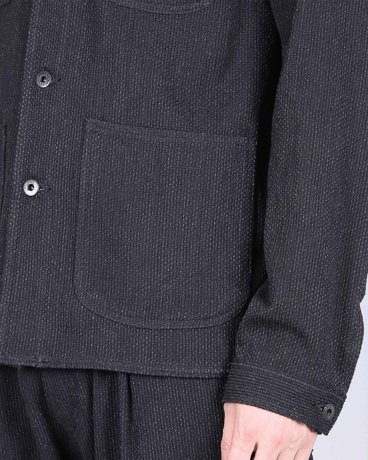 Japan Blue Jeans JBOT1324 Sashiko Coverall Jacket - Black
