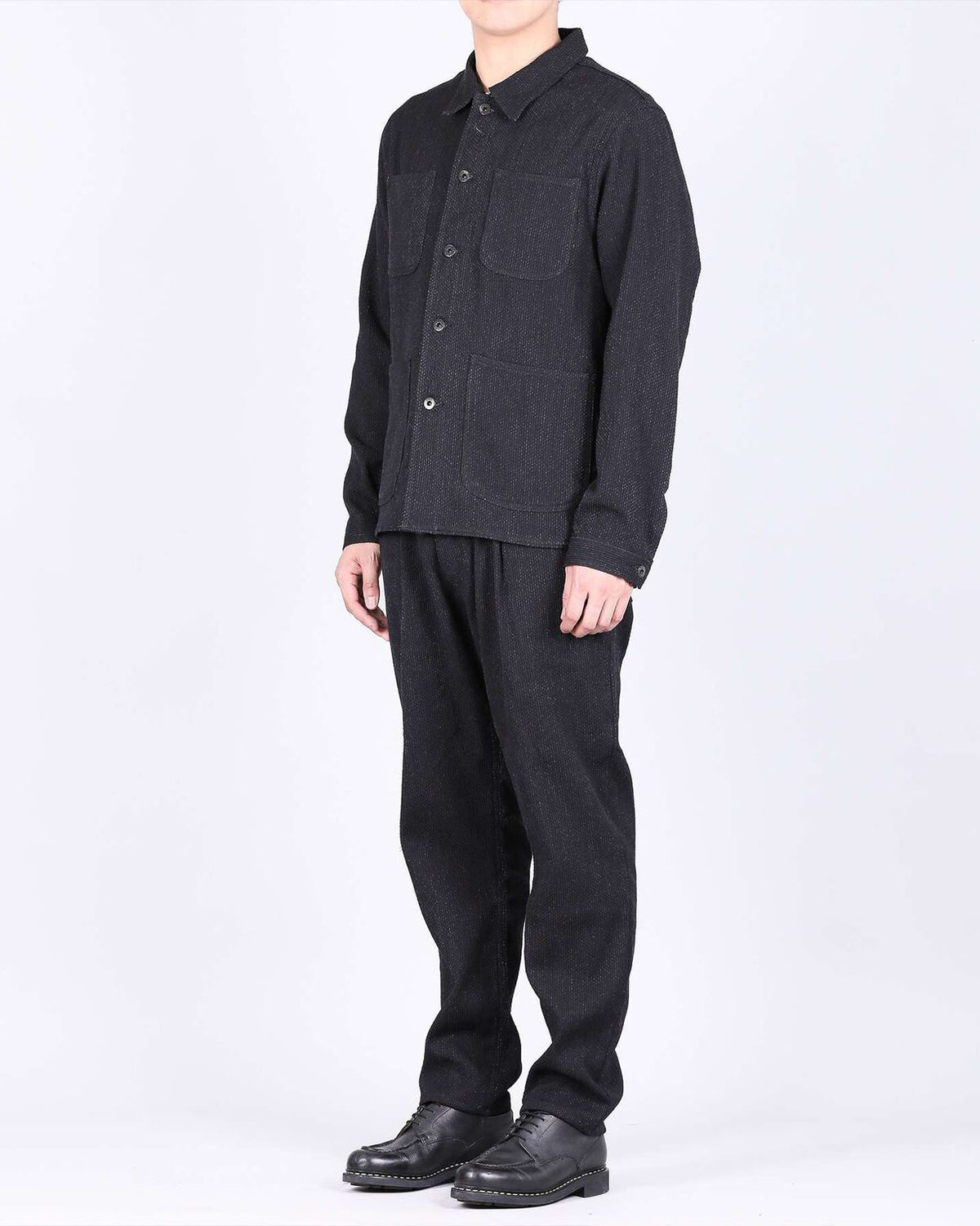Japan Blue Jeans JBOT1324 Sashiko Coverall Jacket - Black