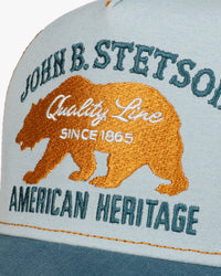 Stetson Bear Trucker Cap - Light Blue / Blue | Stetson Hats | JEANSTORE
