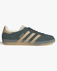 Adidas Gazelle Indoor - Shadow Green / Warm Sandstone / Wonder White | Adidas Originals Trainers | JEANSTORE