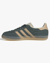 Adidas Gazelle Indoor - Shadow Green / Warm Sandstone / Wonder White | Adidas Originals Trainers | JEANSTORE