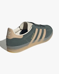 Adidas Gazelle Indoor - Shadow Green / Warm Sandstone / Wonder White | Adidas Originals Trainers | JEANSTORE