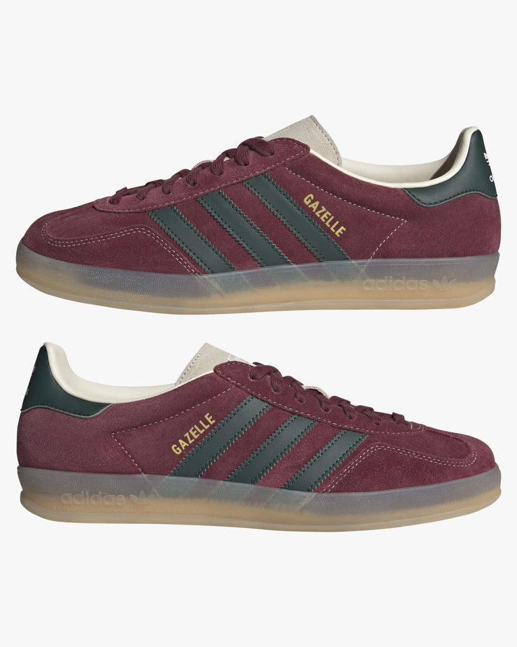 Adidas Gazelle Indoor Trainers - Shadow Red / Shadow Green / White Adidas Gazelle Indoor Trainers - Shadow Red / Shadow Green / White