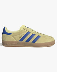 Adidas Gazelle Indoor - Powder Yellow / Royal Blue / Cloud White | Adidas Originals Trainers | JEANSTORE