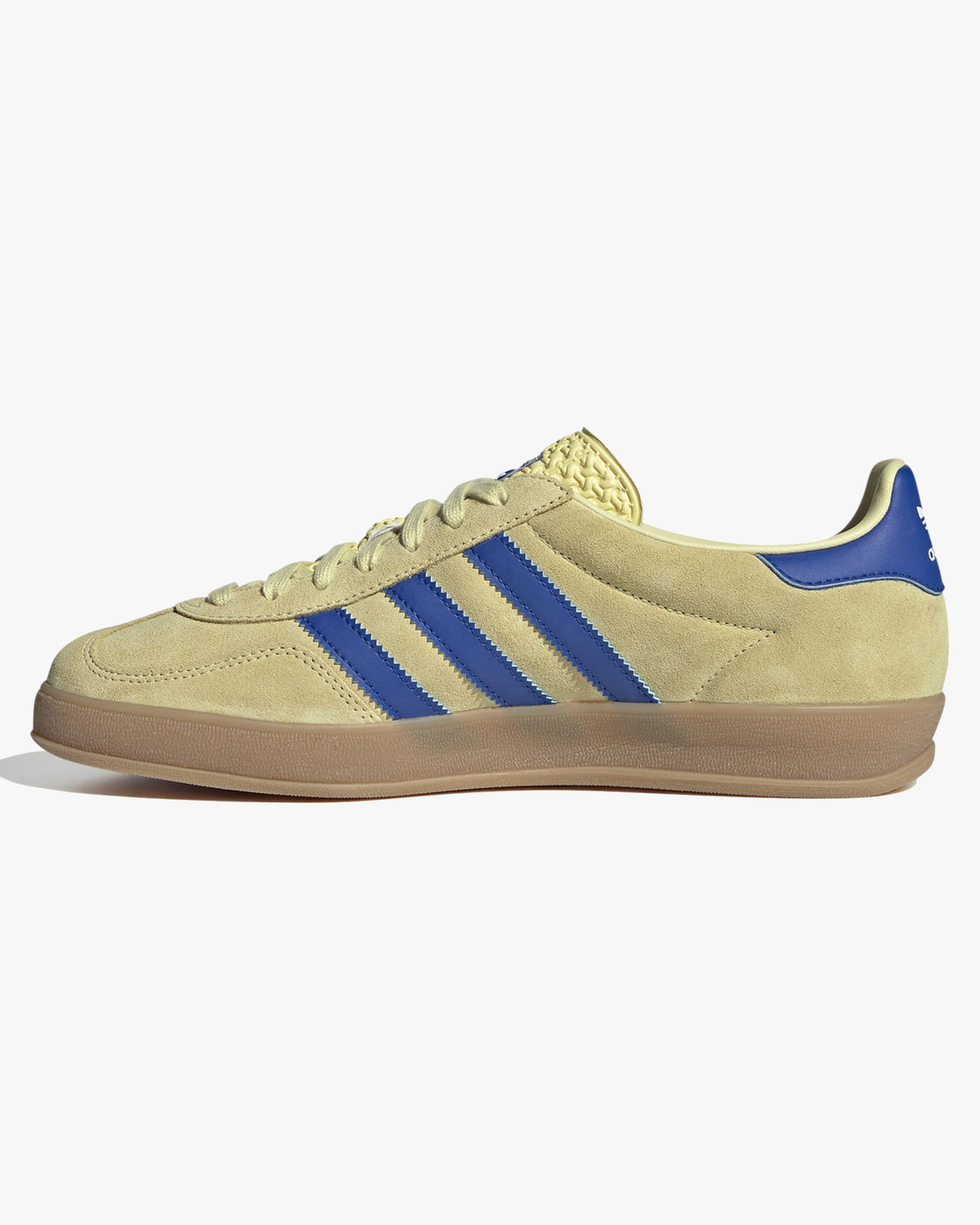 Adidas Gazelle Indoor - Powder Yellow / Royal Blue / Cloud White | Adidas Originals Trainers | JEANSTORE