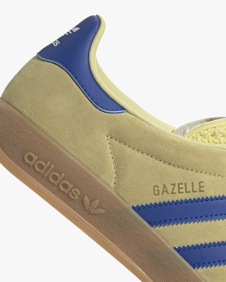 Adidas Gazelle Indoor Trainers - Powder Yellow / Royal Blue / White Adidas Gazelle Indoor Trainers - Powder Yellow / Royal Blue / White