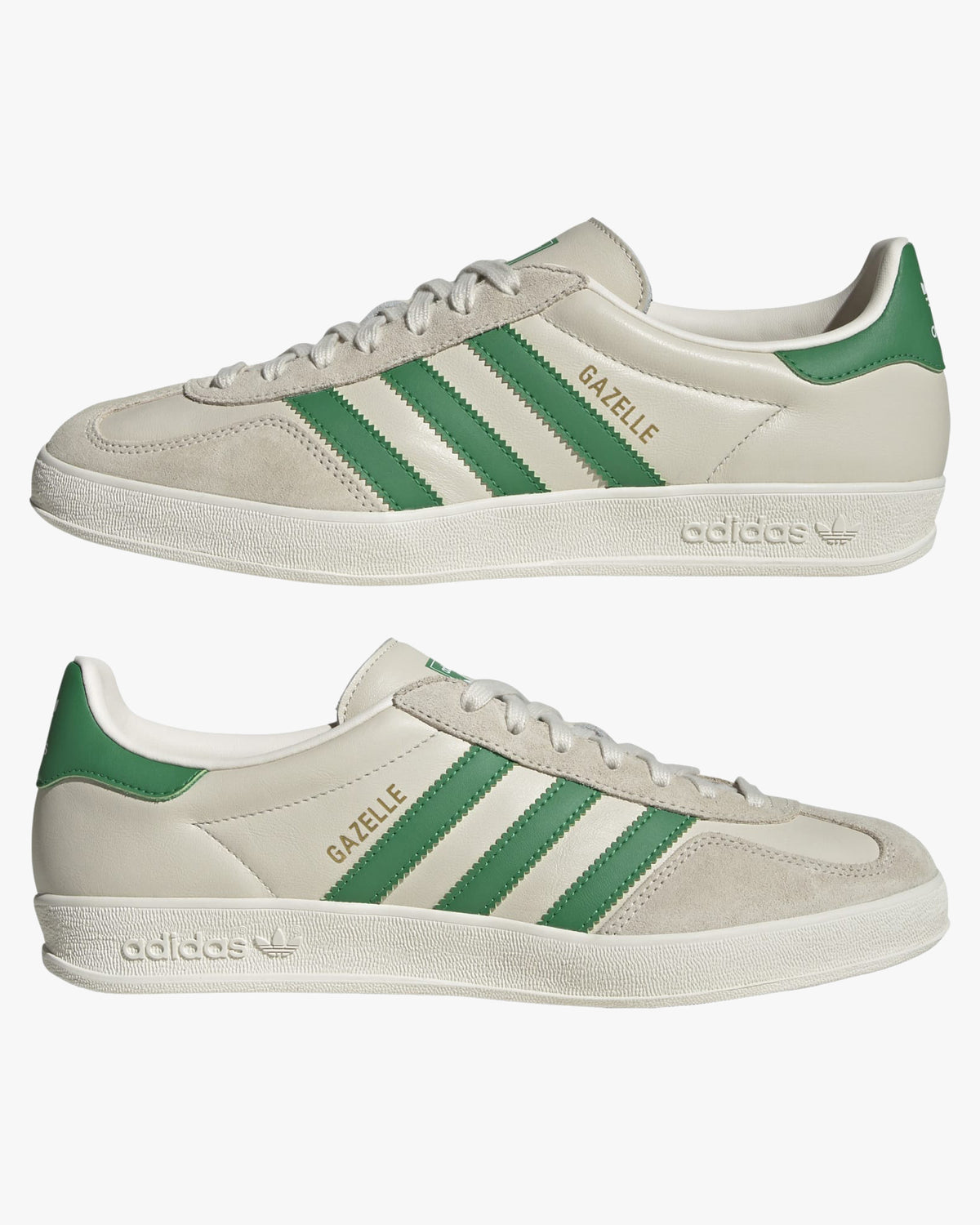 Adidas Gazelle Indoor - Chalk White / Green / Wonder White | Adidas Originals Trainers | JEANSTORE