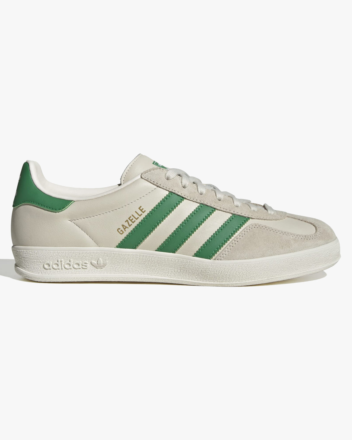 Adidas Gazelle Indoor - Chalk White / Green / Wonder White | Adidas Originals Trainers | JEANSTORE