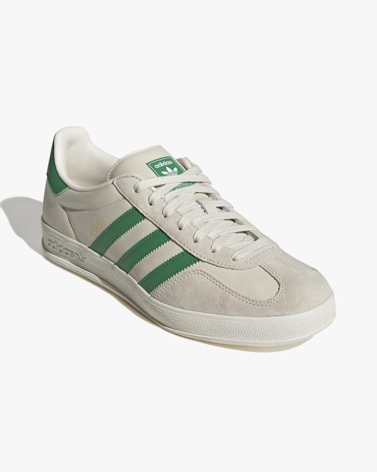 Adidas Gazelle Indoor - Chalk White / Green / Wonder White | Adidas Originals Trainers | JEANSTORE