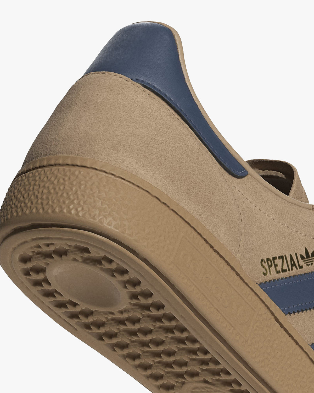 adidas handball spezial gum sole detail from below at an angle