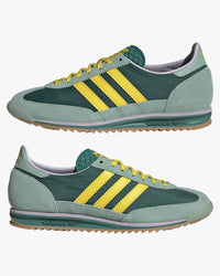 Adidas Womens SL72 OG - Active Green / Yellow / Hazy Green | Adidas Originals Trainers | JEANSTORE