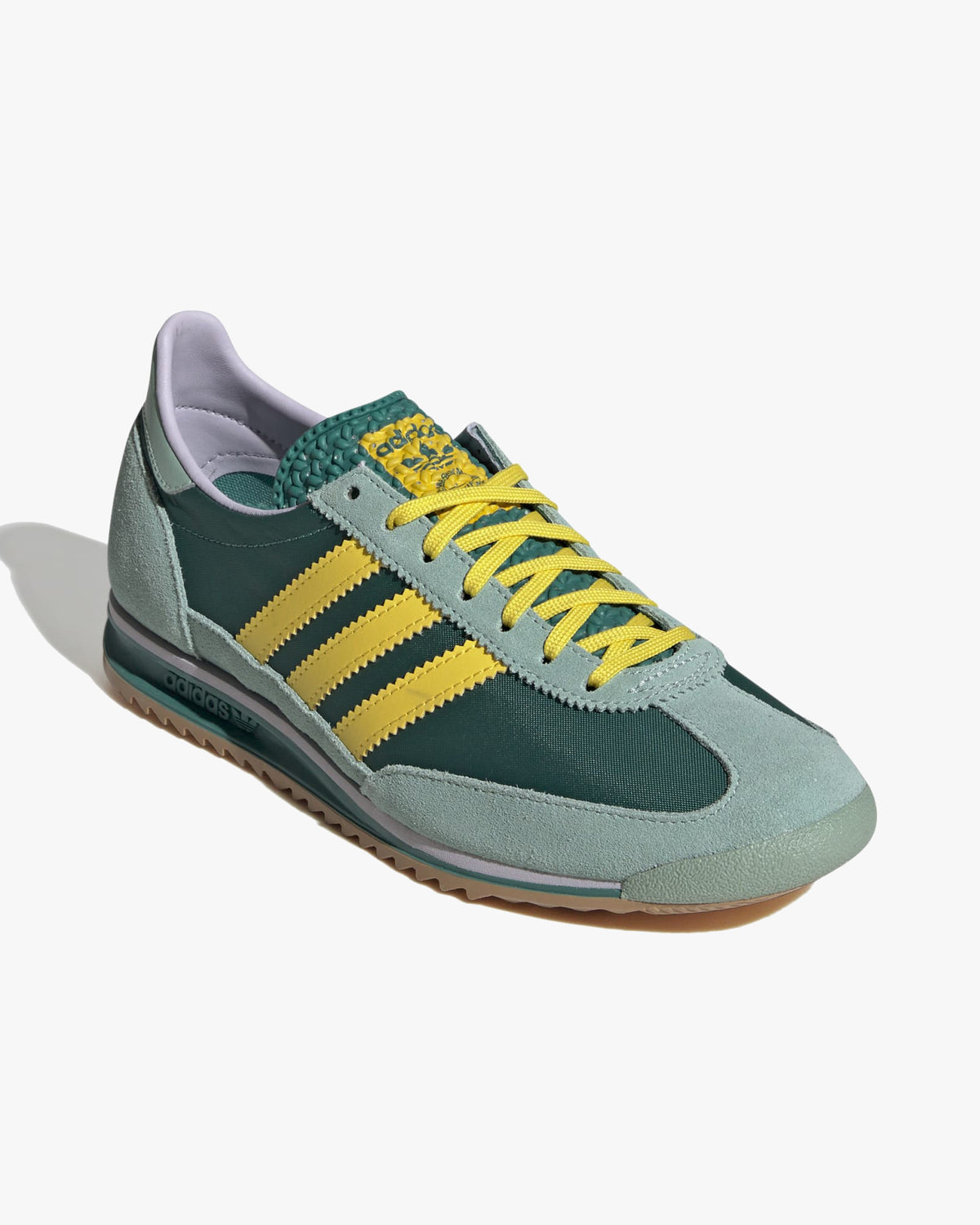 Adidas Womens SL72 OG - Active Green / Yellow / Hazy Green | Adidas Originals Trainers | JEANSTORE