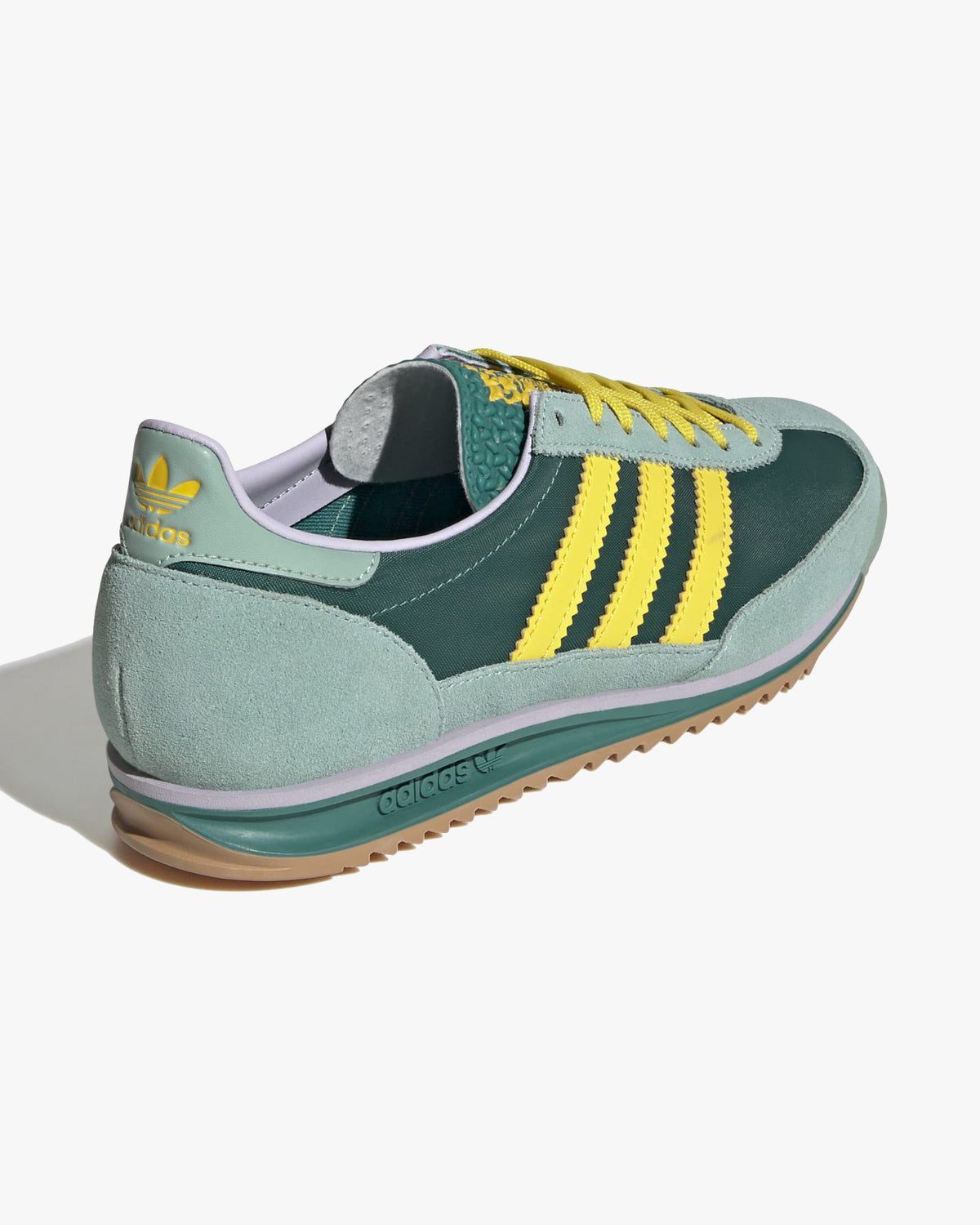 Adidas Womens SL72 OG - Active Green / Yellow / Hazy Green | Adidas Originals Trainers | JEANSTORE