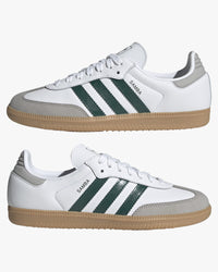 Adidas Womens Samba OG - Cloud White / Collegiate Green / Grey Two | Adidas Originals Trainers | JEANSTORE