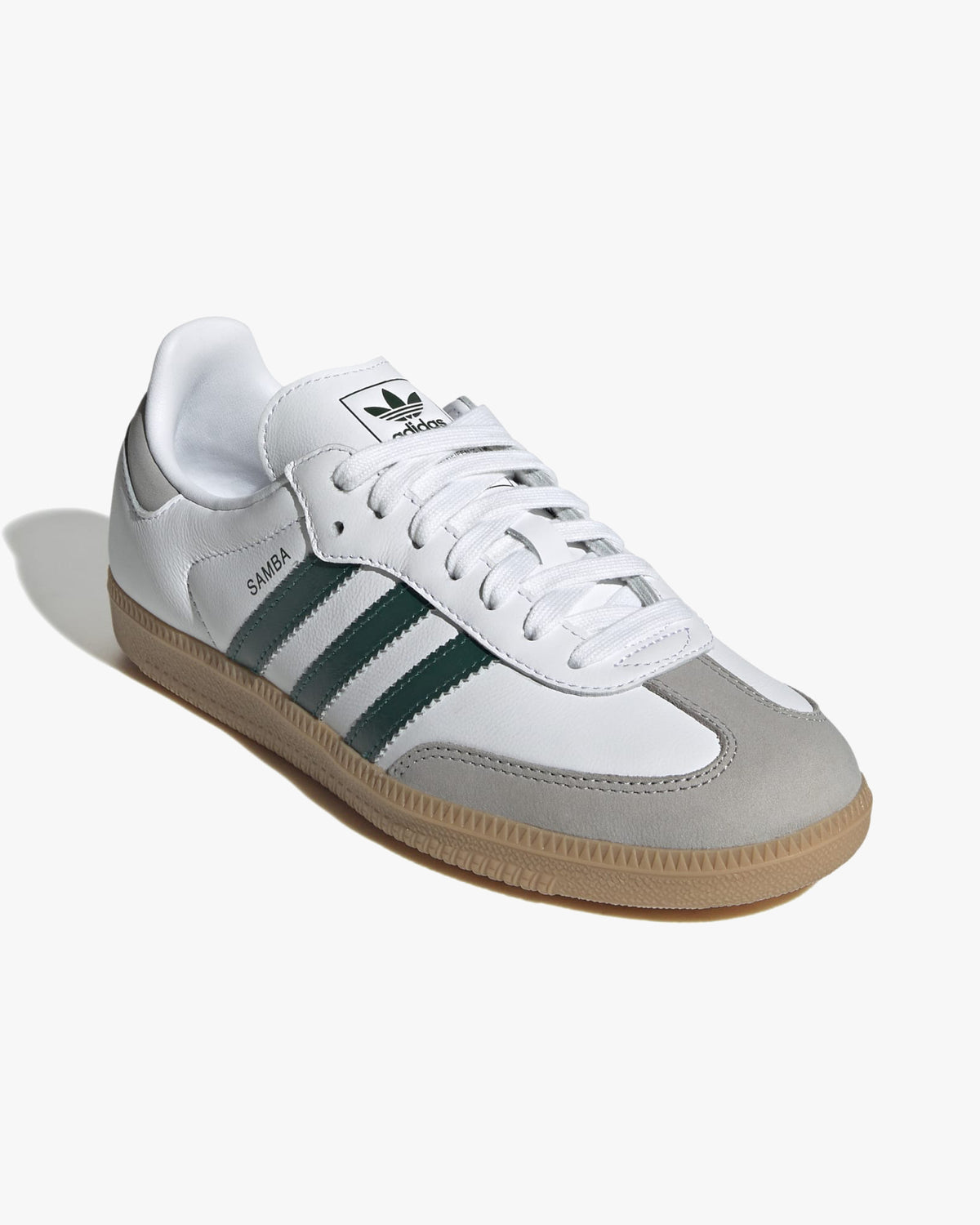 Adidas Womens Samba OG - Cloud White / Collegiate Green / Grey Two | Adidas Originals Trainers | JEANSTORE