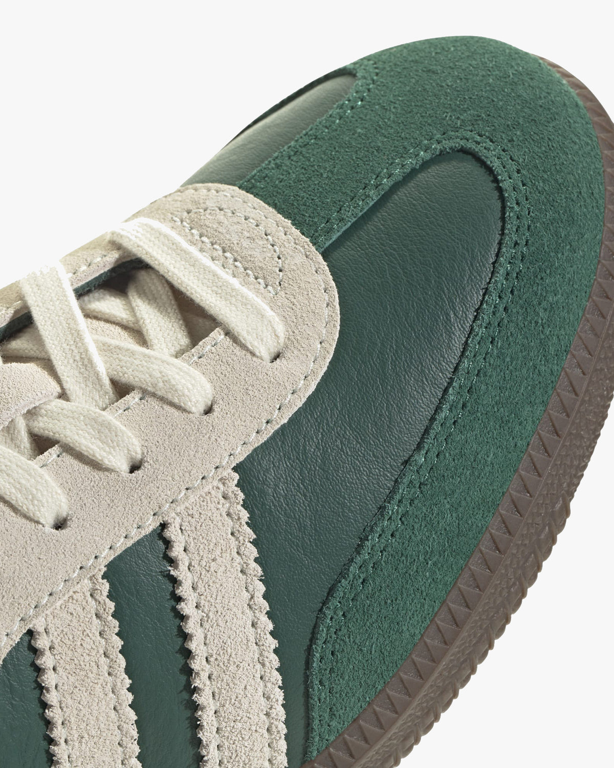 adidas samba og suede and leather upper detail green
