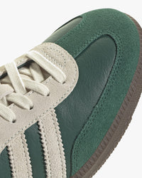 adidas samba og suede and leather upper detail green