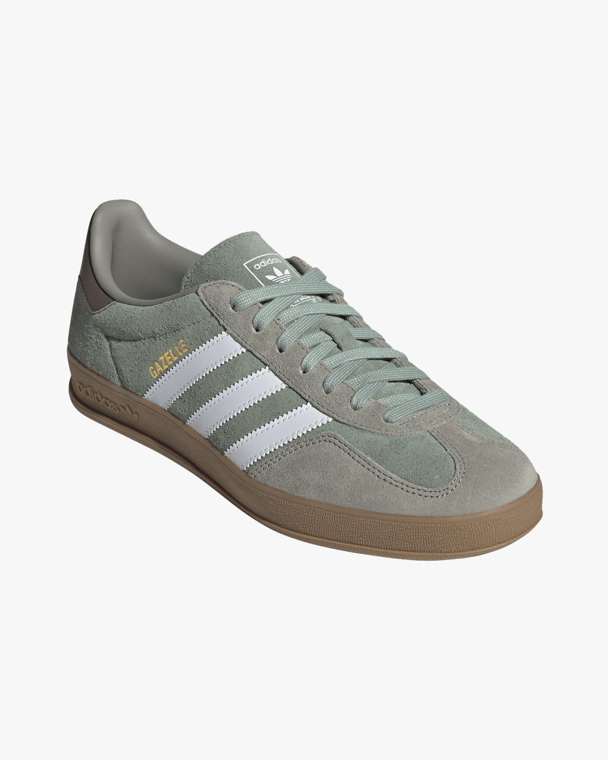 Adidas Gazelle Indoor - Silver Pebble / Silver Green / Cloud White | Adidas Originals Trainers | JEANSTORE