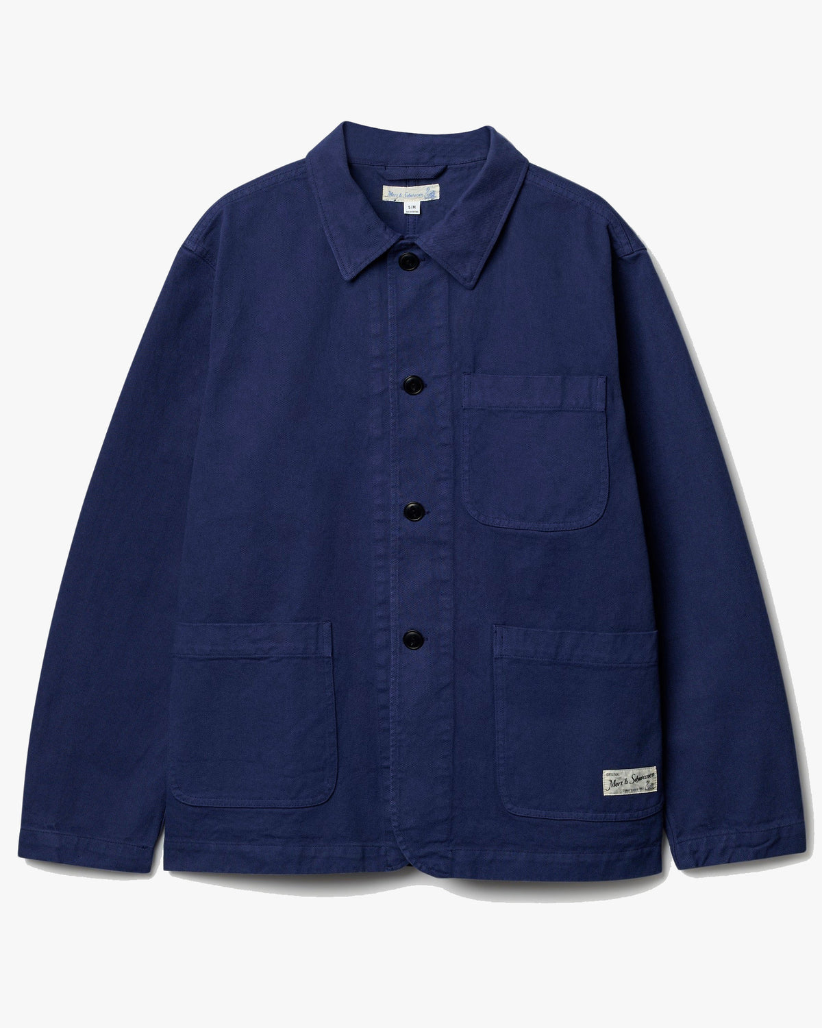 Merz b. Schwanen JKT05 Workers Cotton Twill Jacket - Ink Blue