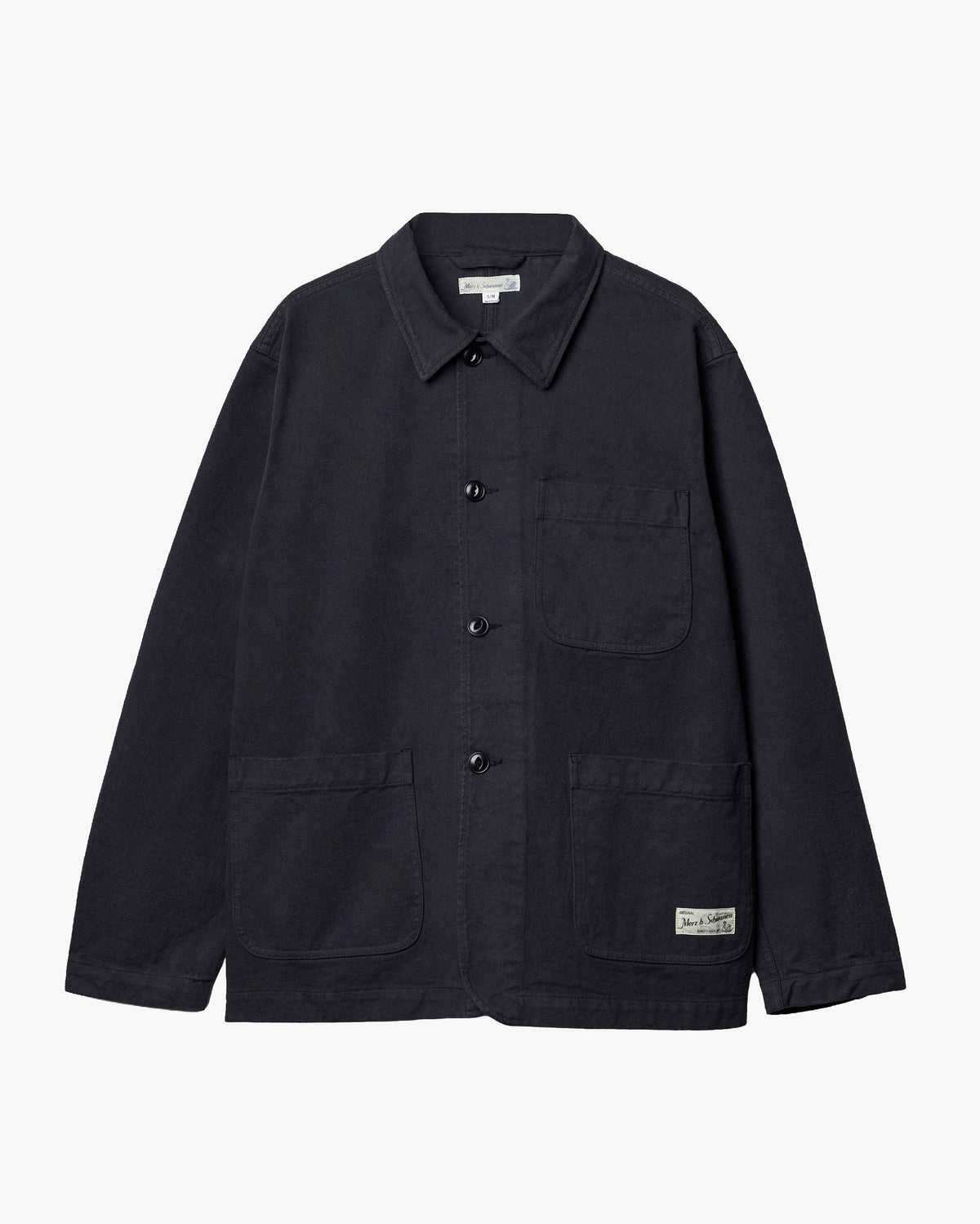 Merz b. Schwanen JKT05 Workers Cotton Twill Jacket - Charcoal
