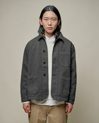 Merz b. Schwanen JKT05 Workers Cotton Twill Jacket - Charcoal