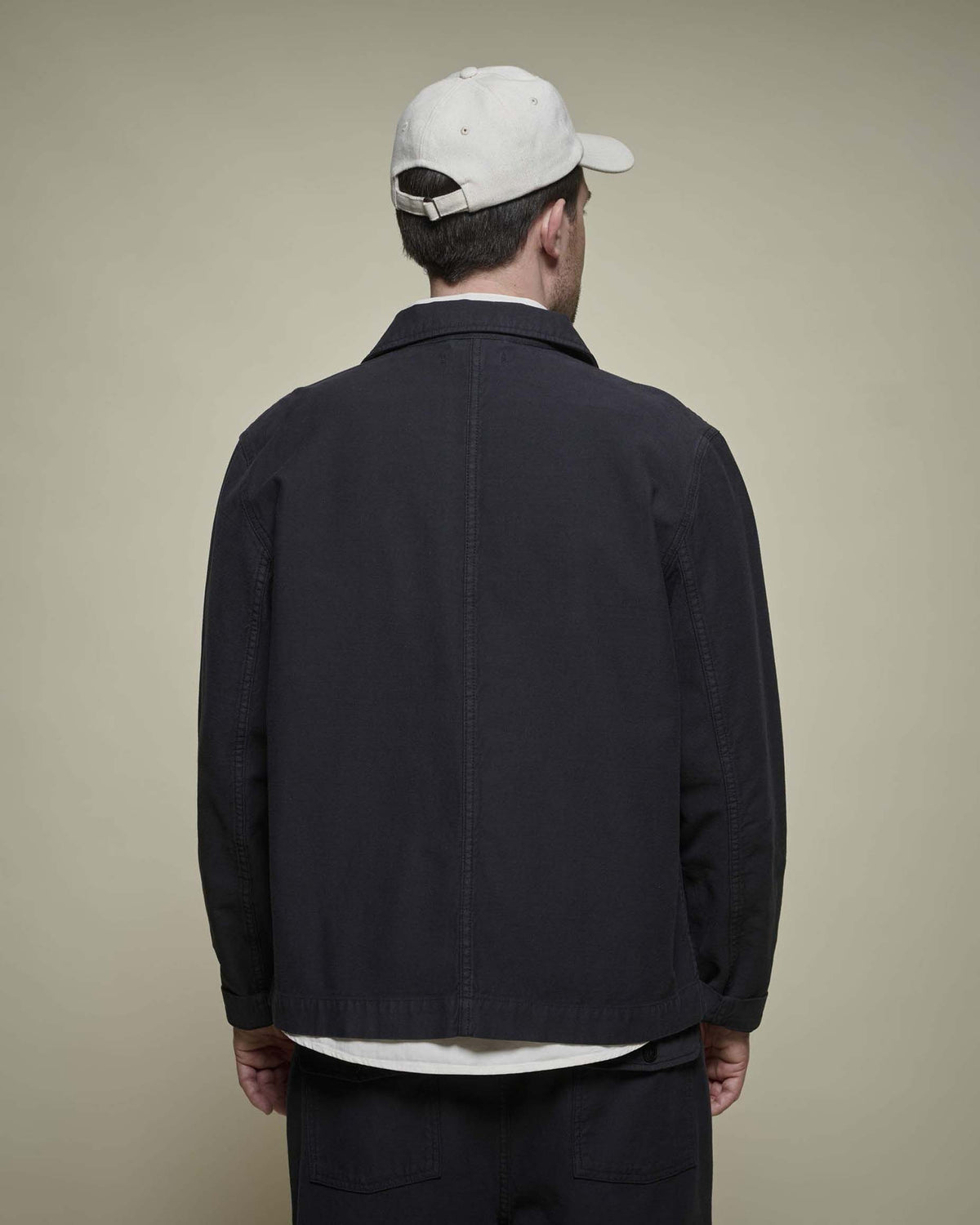 Merz b. Schwanen JKT08SC Cropped Workers Jacket - Storm Black | Merz b. Schwanen Jackets & Coats | Jeanstore