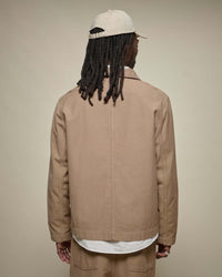 Merz b. Schwanen JKT08SC 9.7oz Cropped Workers Jacket - Dusted Khaki | Merz b. Schwanen Jackets & Coats | Jeanstore