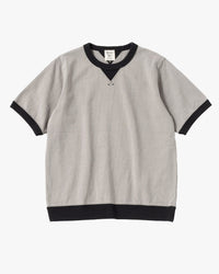 Jackman Dotsume Rib Tee - Lizard Grey / Elephant Grey