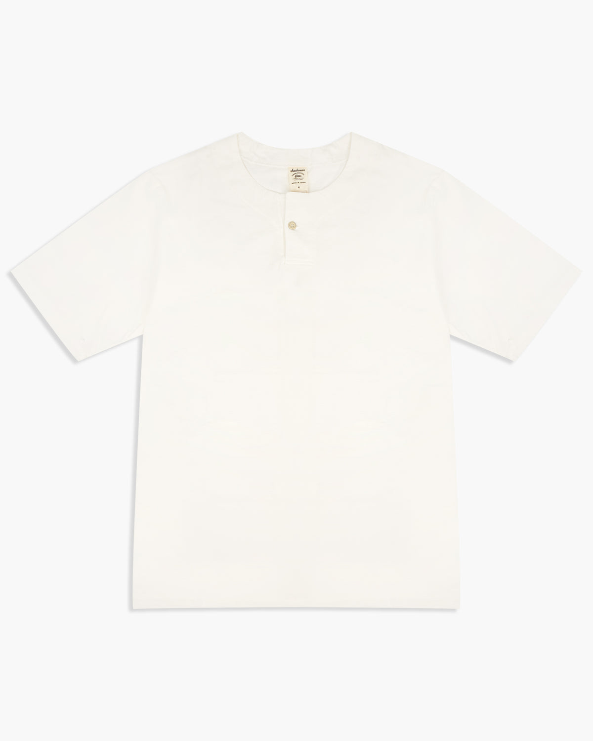 Jackman Henley Neck Tee - White | Jackman T Shirts | JEANSTORE