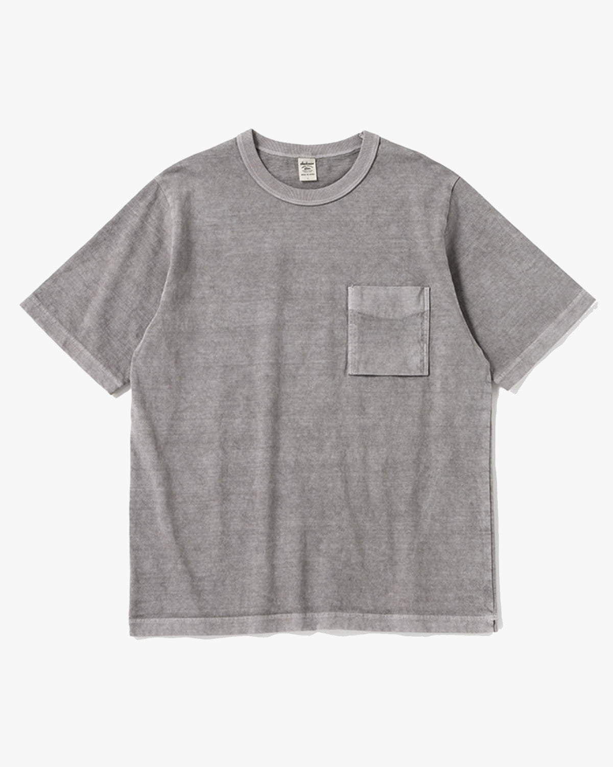 Jackman Pigment Dyed Pocket Tee - Faded Medium Grey