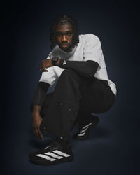 adidas adizero evo sl black trainers lifestyle styled by model