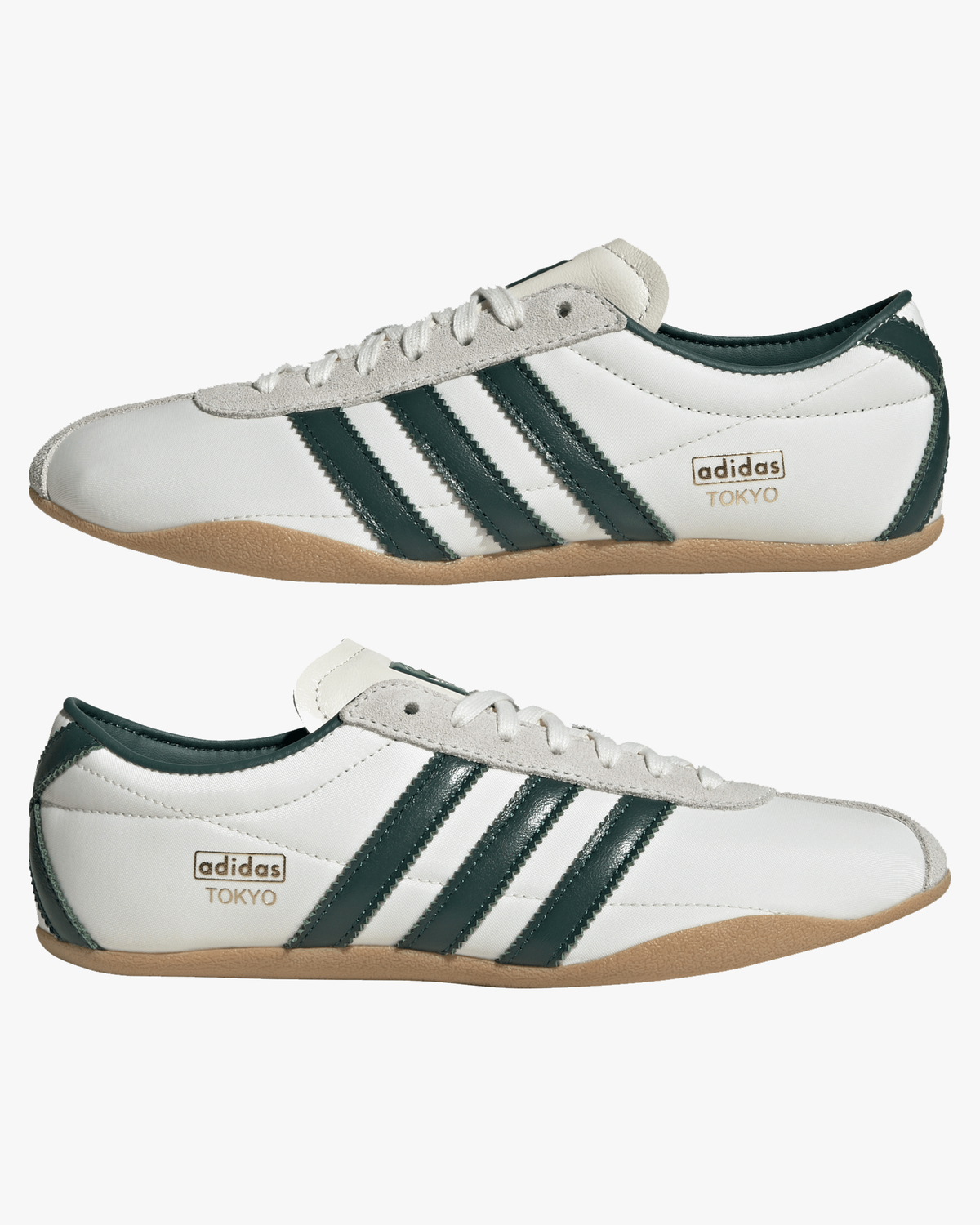 Adidas Womens Tokyo - Off White / Collegiate Green / Gold Metallic | Adidas Originals Trainers | JEANSTORE