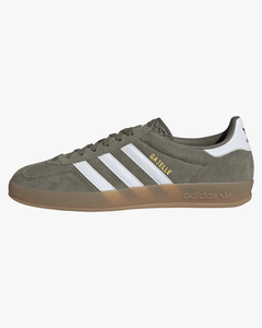 Adidas Gazelle Indoor - Olive Strata / Cloud White / Gold Metallic