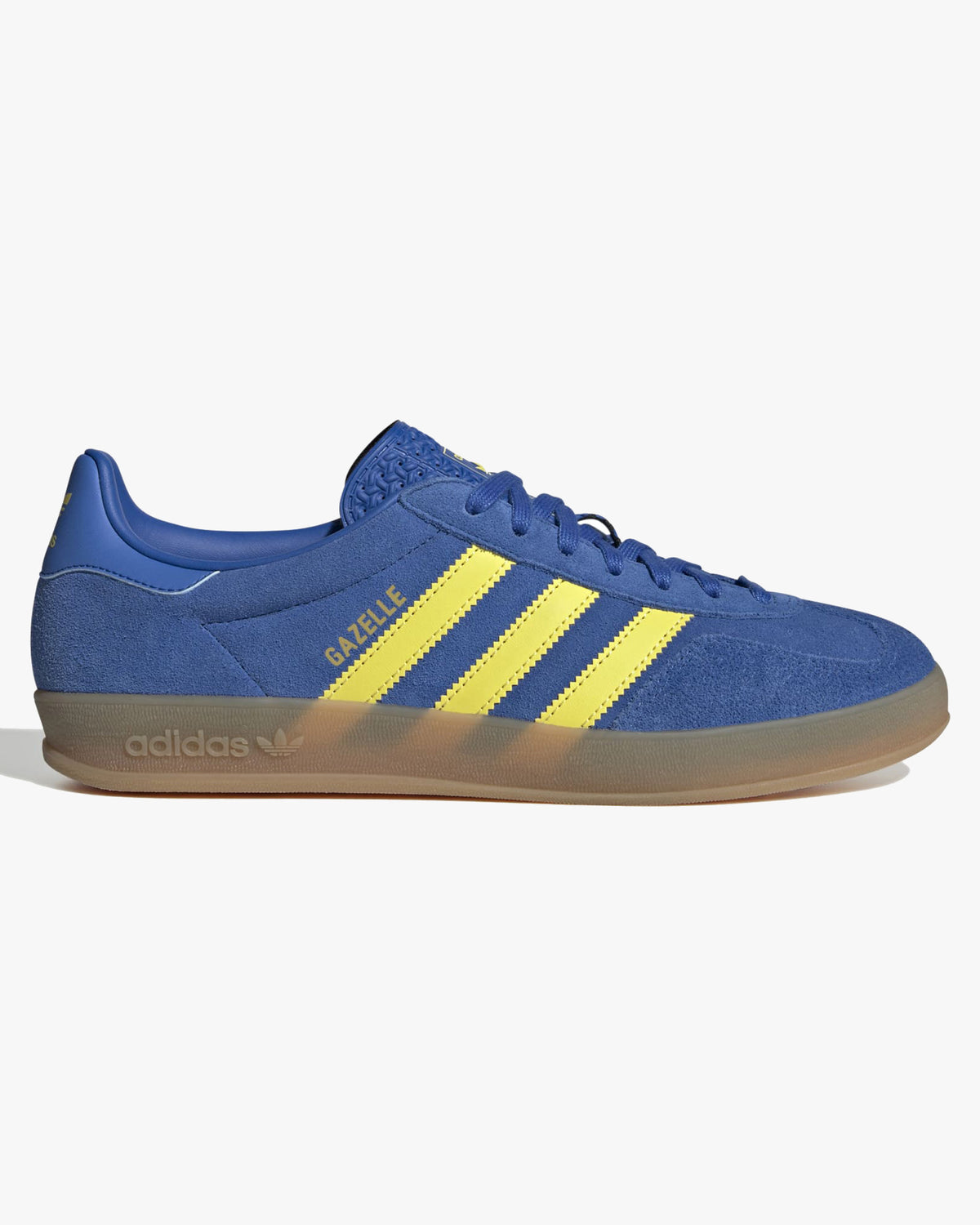 Adidas Gazelle Indoor - Blue / Pure Sulfur / Gum | Adidas Originals Trainers | JEANSTORE