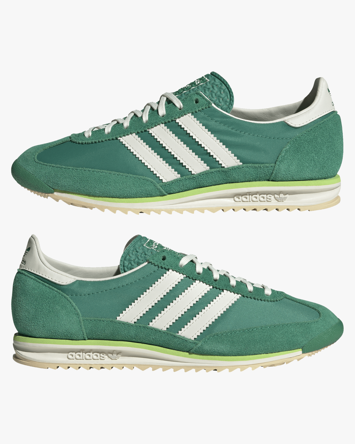 Adidas Womens SL72 OG - Court Green / Ivory / Crystal Sand | Adidas Originals Trainers | JEANSTORE