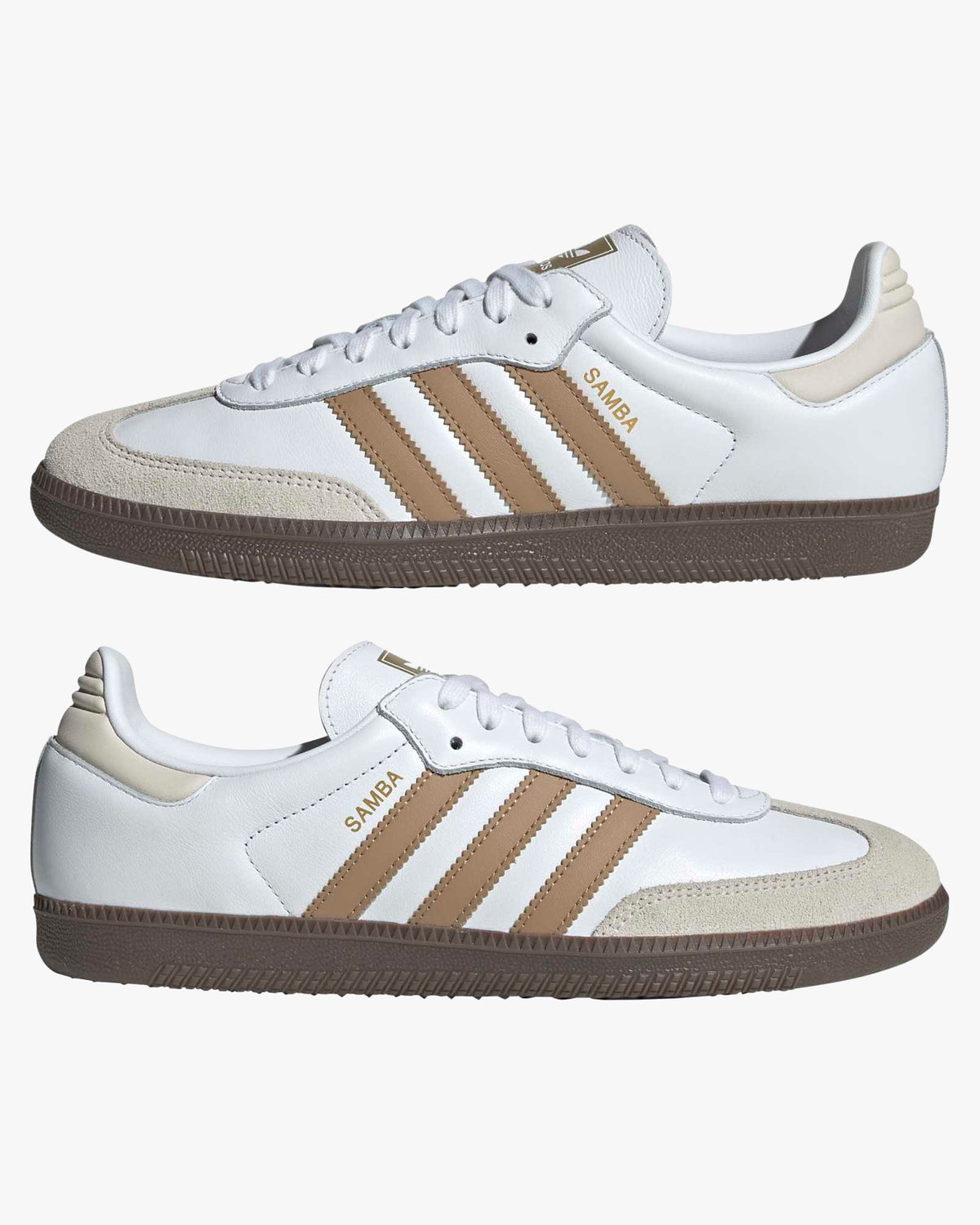 Adidas Samba OG - Cloud White / Cardboard / Gum | Adidas Originals Trainers | JEANSTORE
