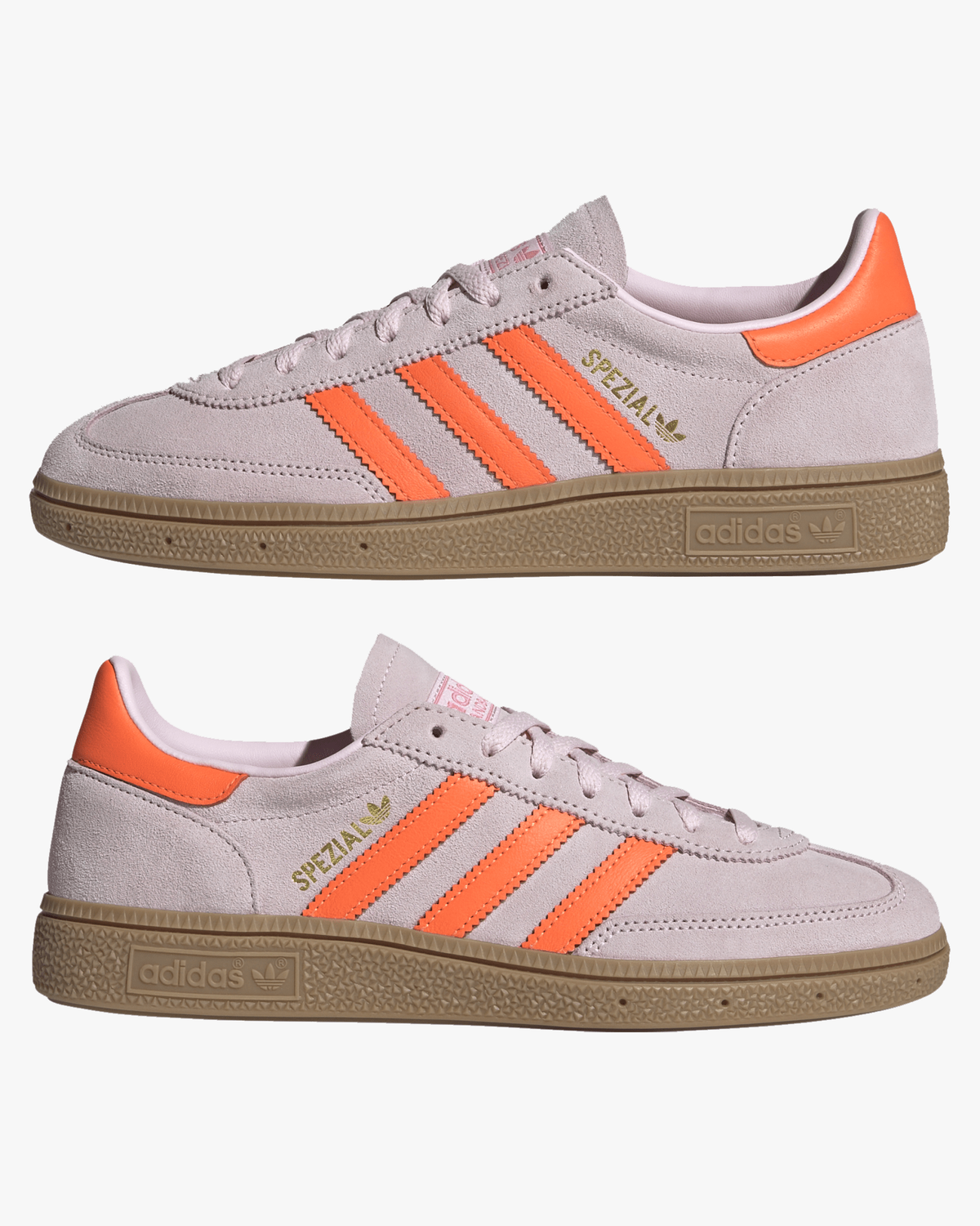 Adidas Womens Handball Spezial - Clear Pink / Solar Orange / Gum | Adidas Originals Trainers | JEANSTORE