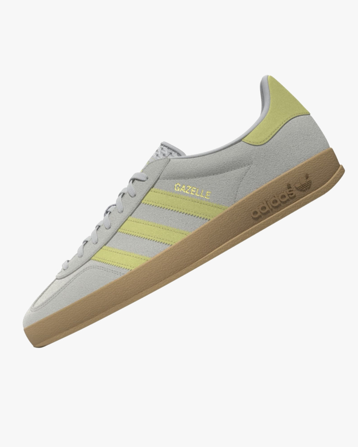 Adidas Gazelle Indoor - Grey One / Power Yellow / Gum 3 | Adidas Originals Trainers | JEANSTORE