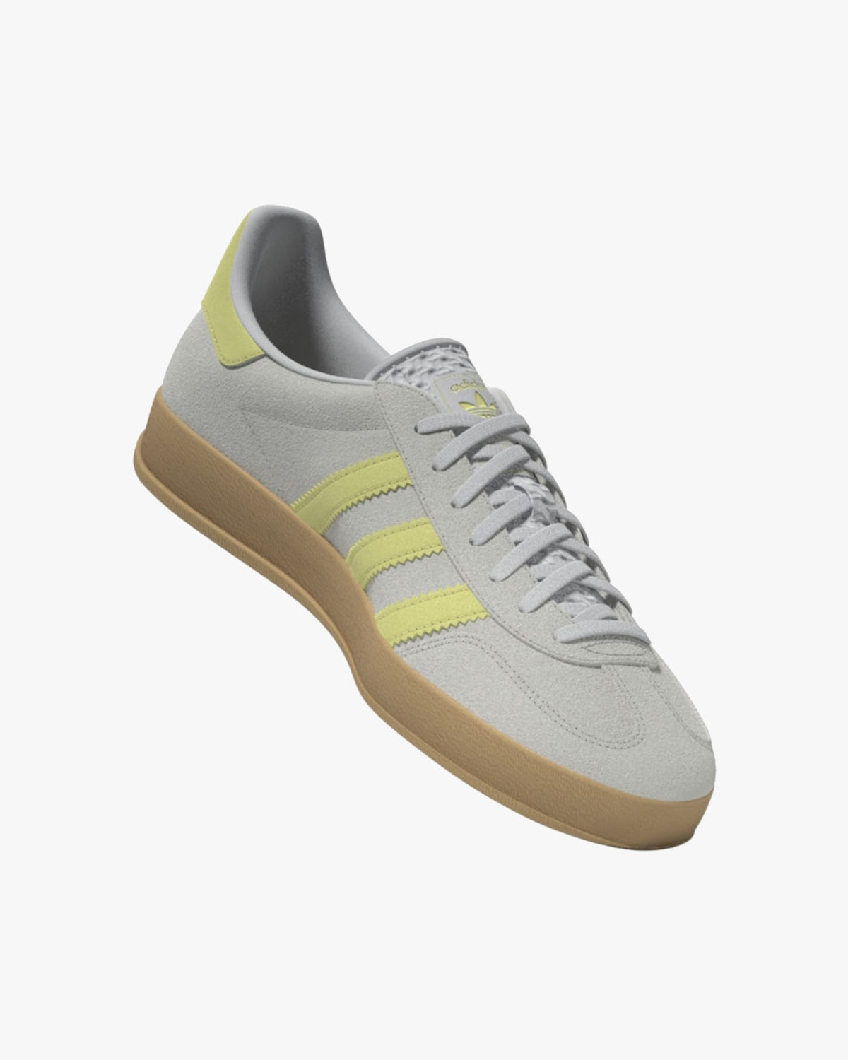 Adidas Gazelle Indoor - Grey One / Power Yellow / Gum 3 | Adidas Originals Trainers | JEANSTORE