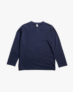 Jackman L/S Henley Neck Tee - Classic Navy