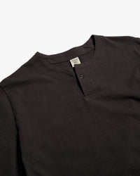 Jackman Henley Neck Tee - Ink Black