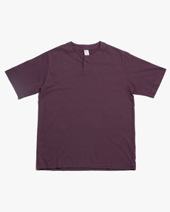 Jackman Henley Neck Tee - Mauve Wine