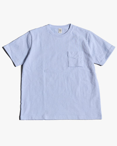 Jackman Dotsume Pocket Tee - Ice Blue