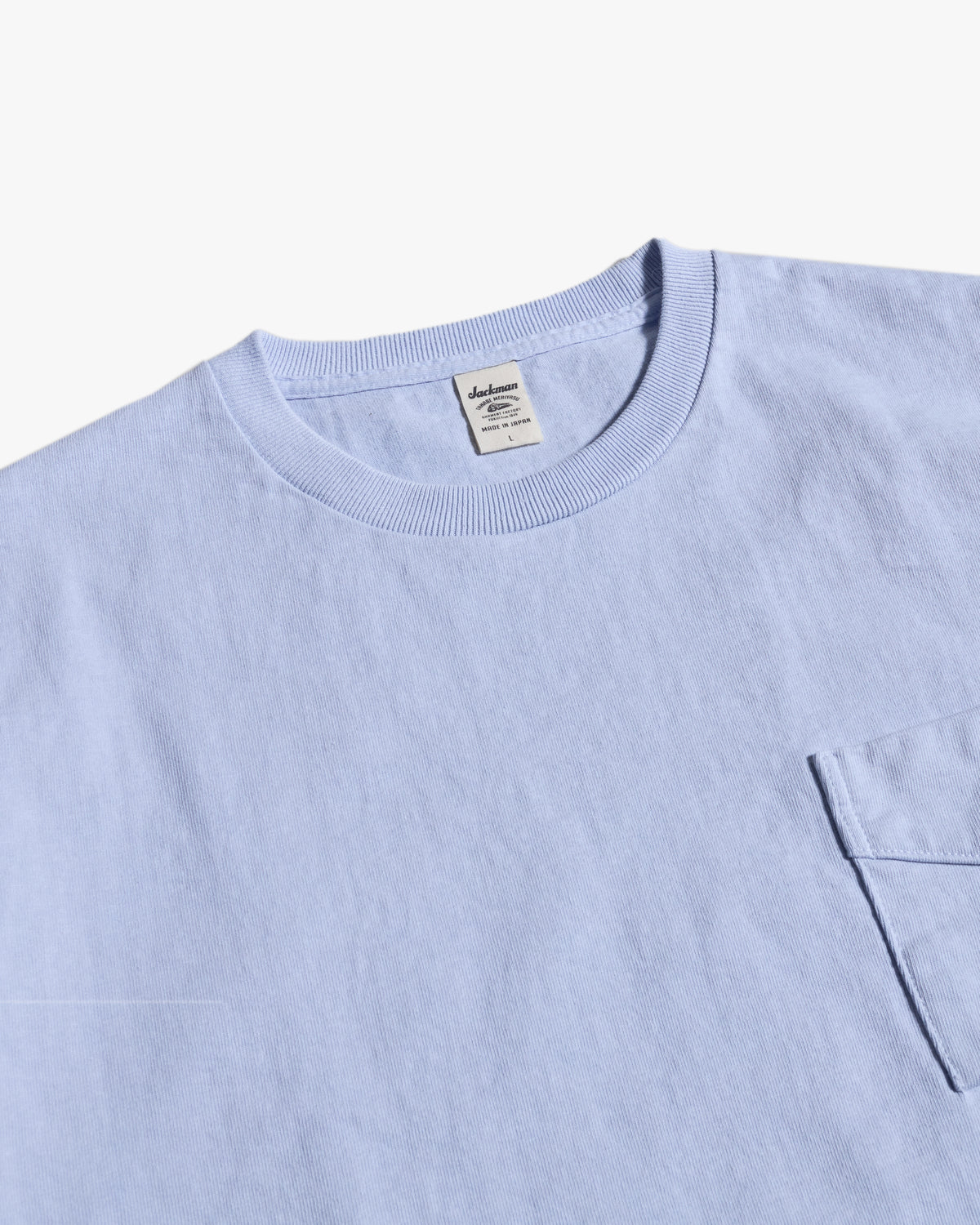Jackman Dotsume Pocket Tee - Ice Blue | Jackman T Shirts | JEANSTORE